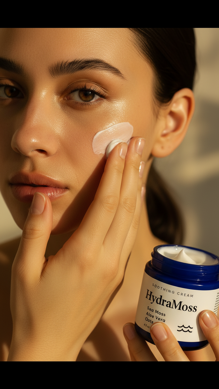 HydraMoss Soothing Cream | Sea Moss + Aloe & Oats for Natural Eczema Relief