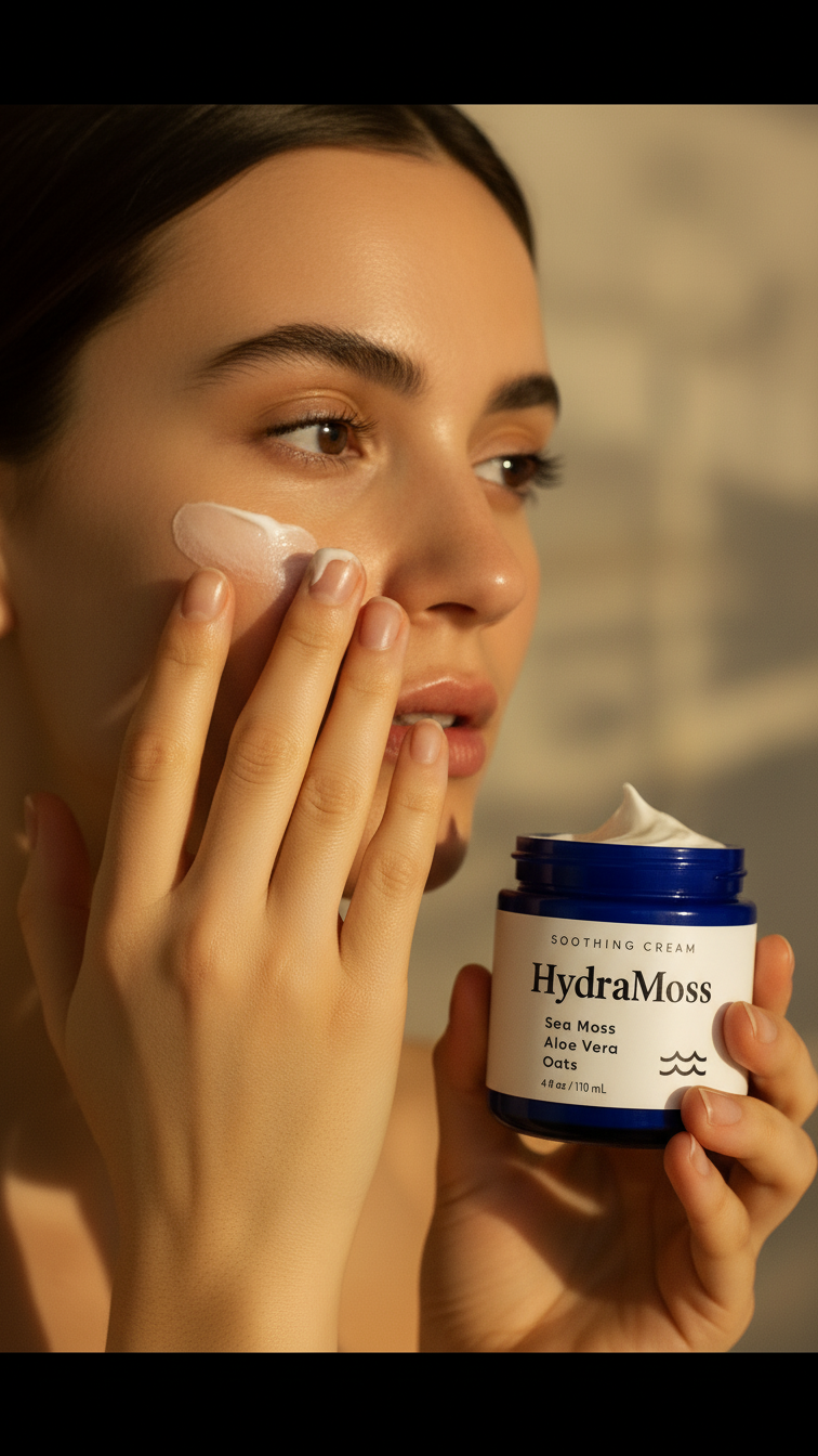 HydraMoss Soothing Cream | Sea Moss + Aloe & Oats for Natural Eczema Relief
